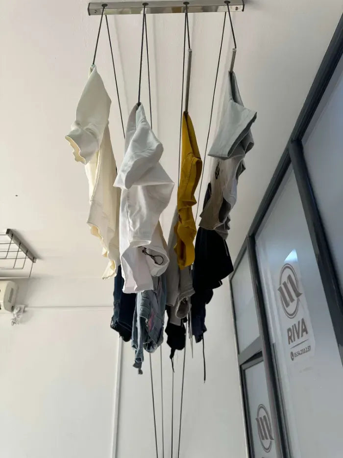 sèche linge rétractable inox