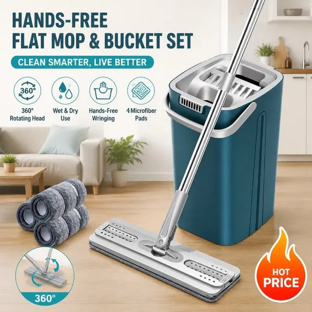 Flat Mop & Bucket